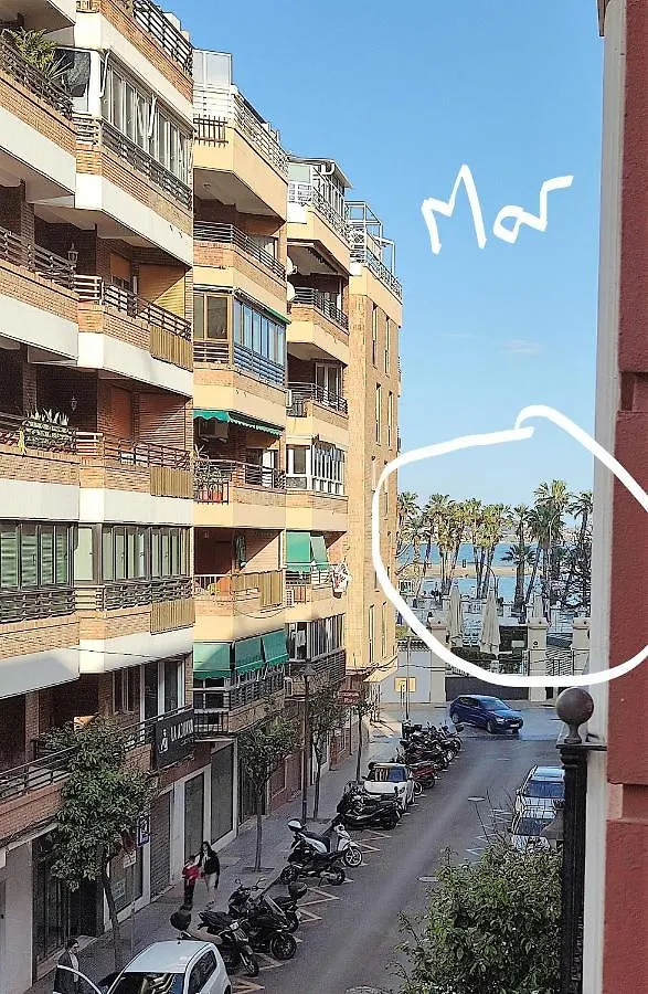 Malagueta Beach & Muelle1 & Centre Con Parking Privado Малага